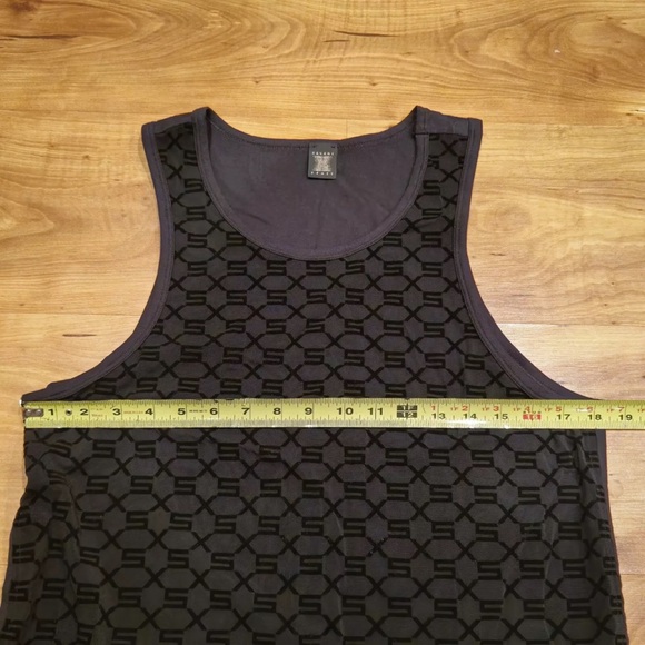 Savage x Fenty Sheer Racerback Black Tank Top Shirt Activewear Women's M - Picture 2 of 5